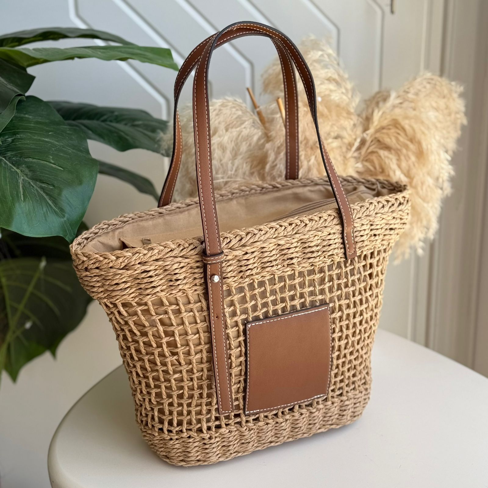 Sac Couffin – Straw Shoulder Bag