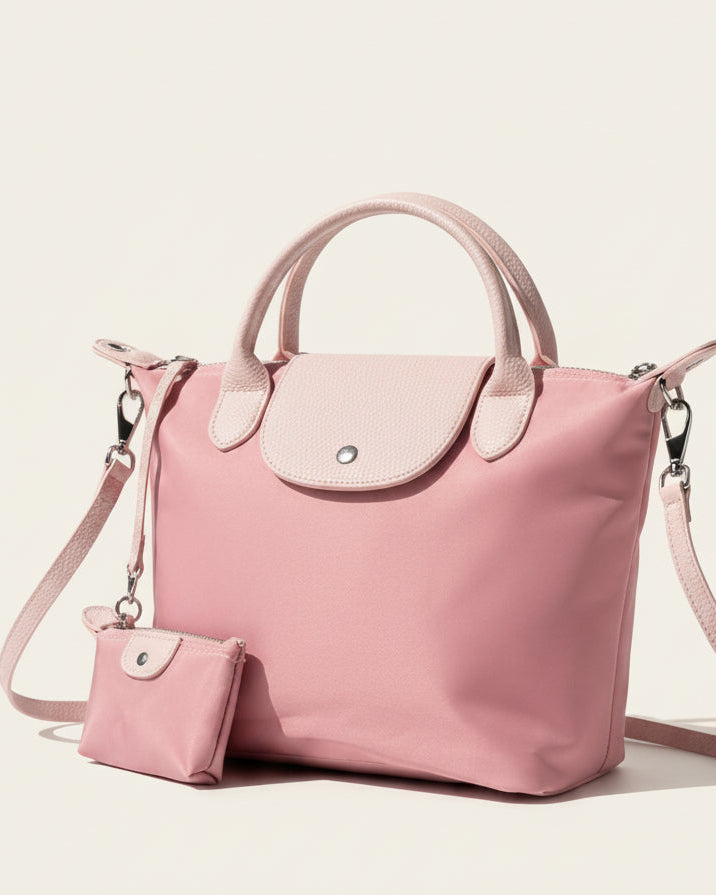 Sac a bandoulière +Mini-Pochette  Rose