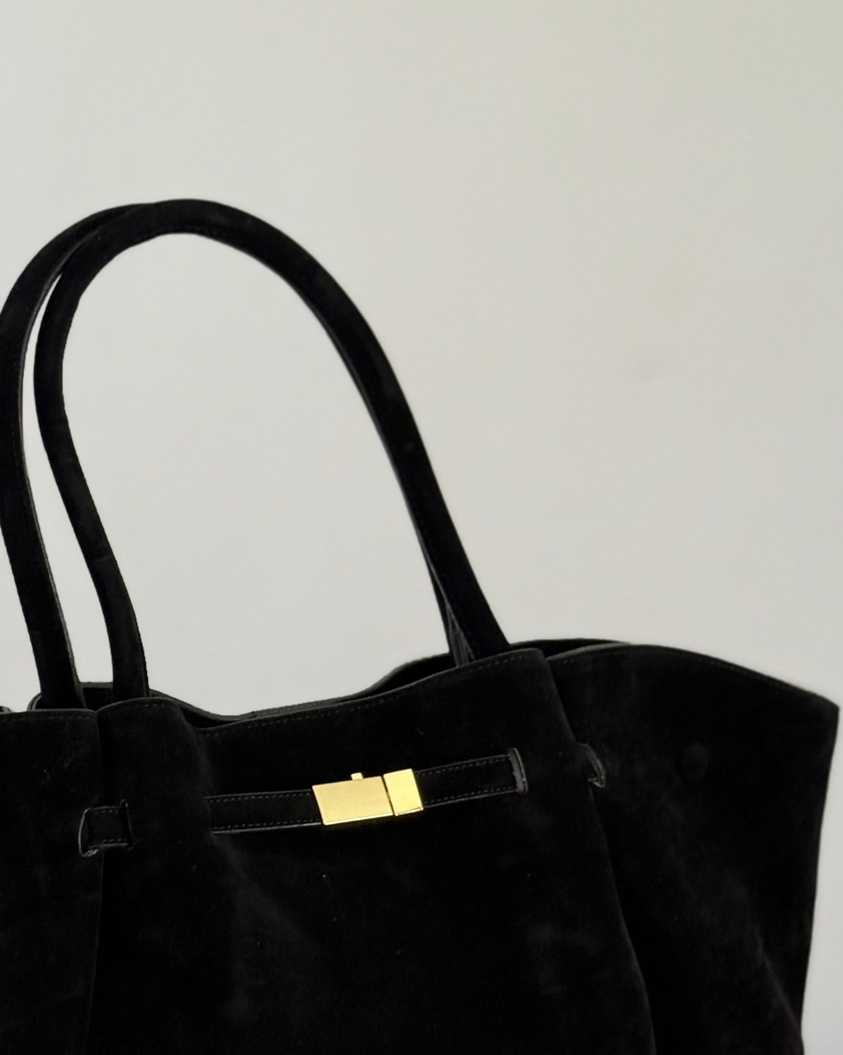 Sac à main Le Sublime Daim Noir