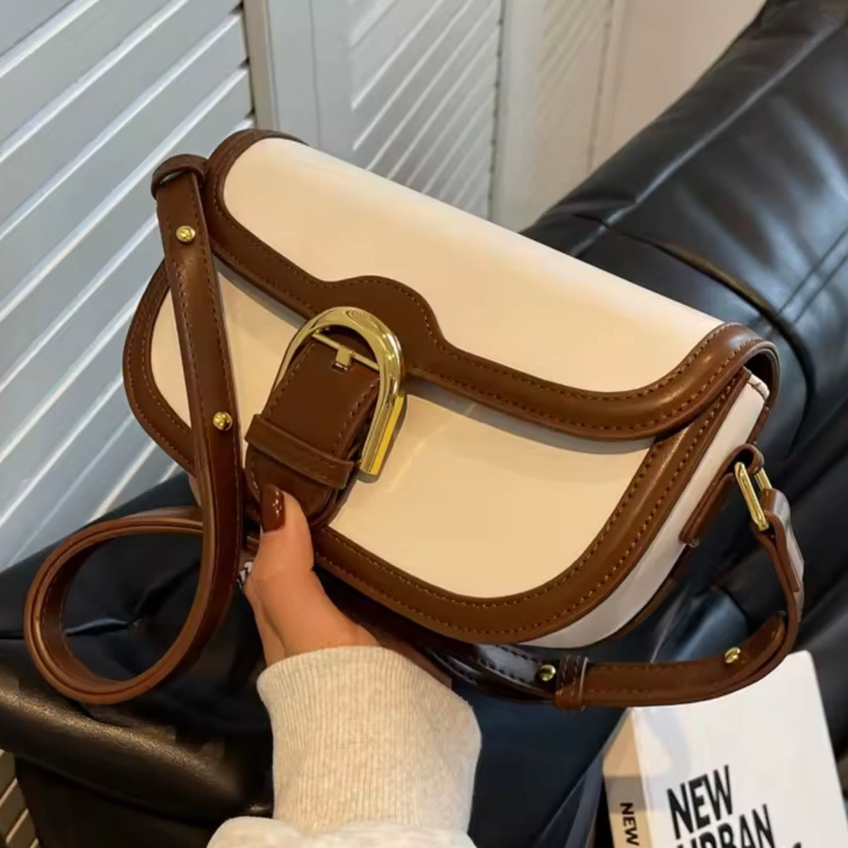 Sac Le Gardenia Marron et blanc - hkstore