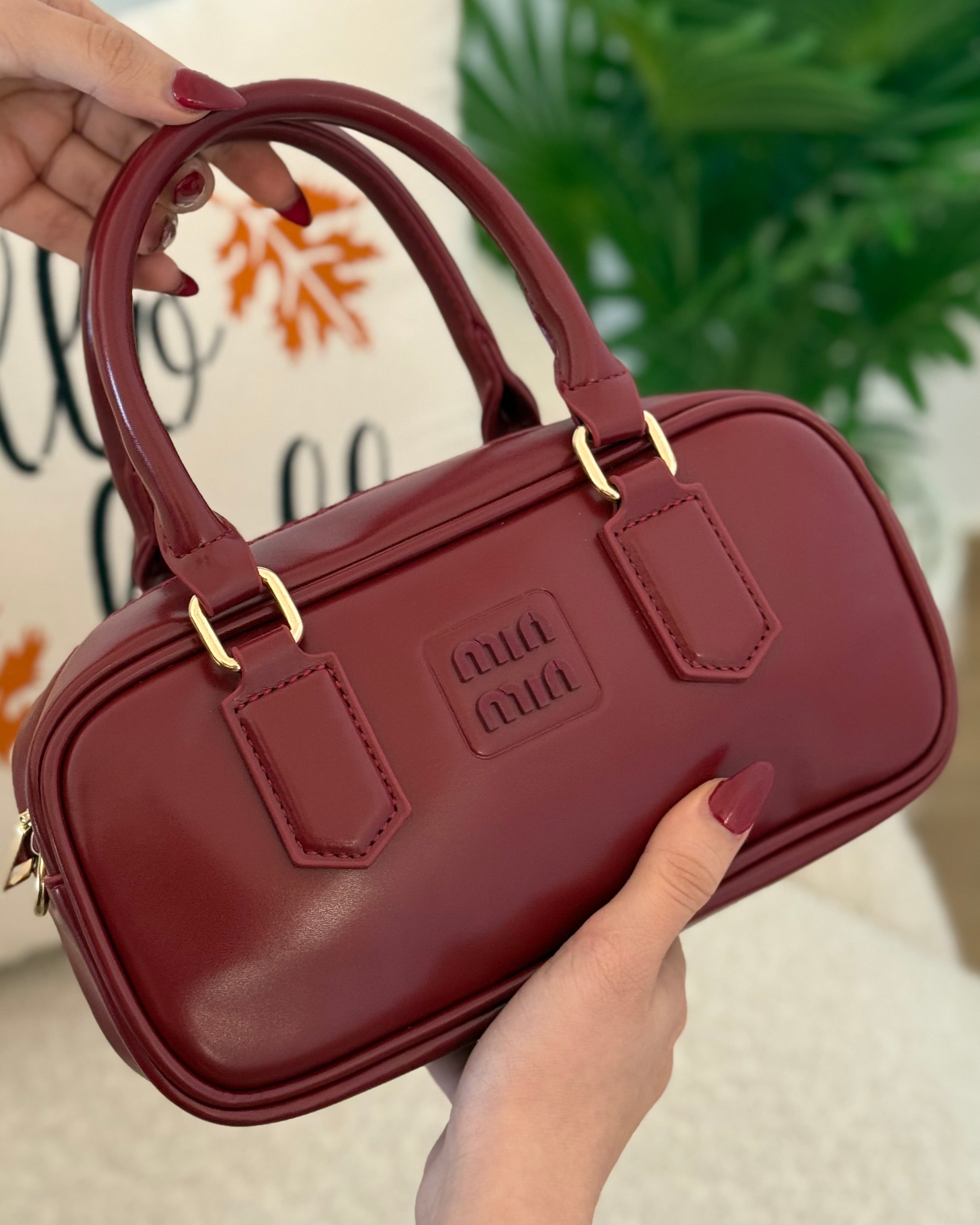 Sac Le Petit Bauletto Burgundy