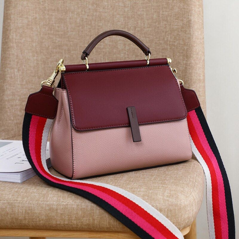 Sac à Double Bandoulière rouge