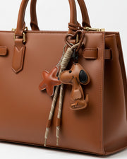 Porte clé Snopy marron