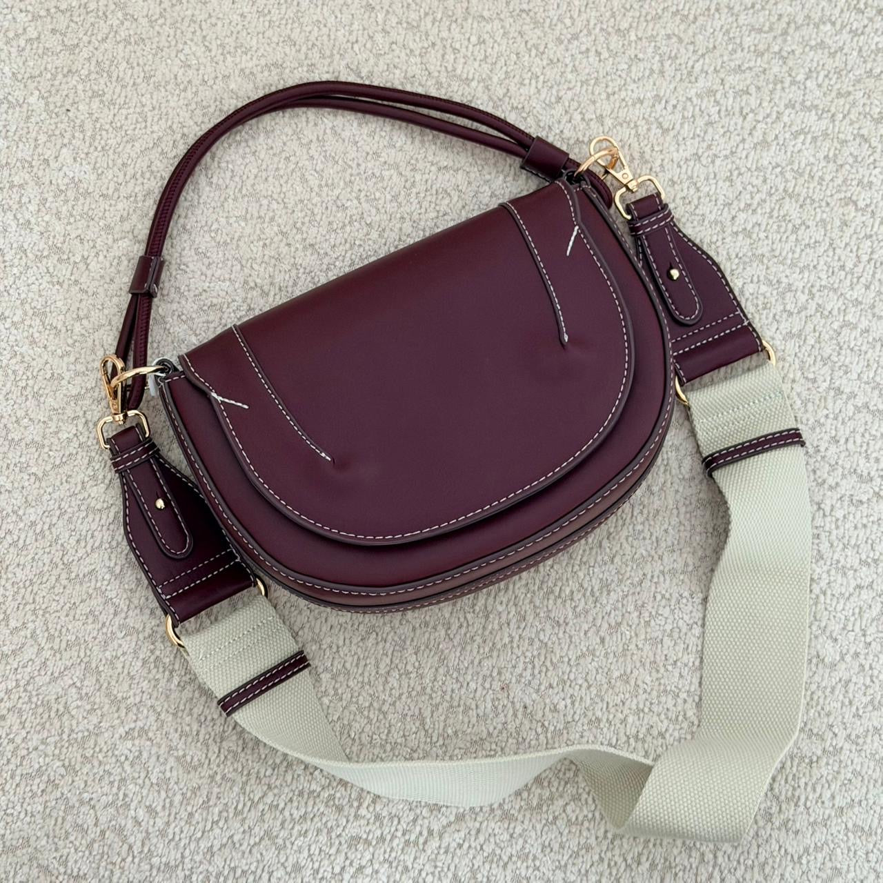 Sac à main le Demi-lune Burgundy