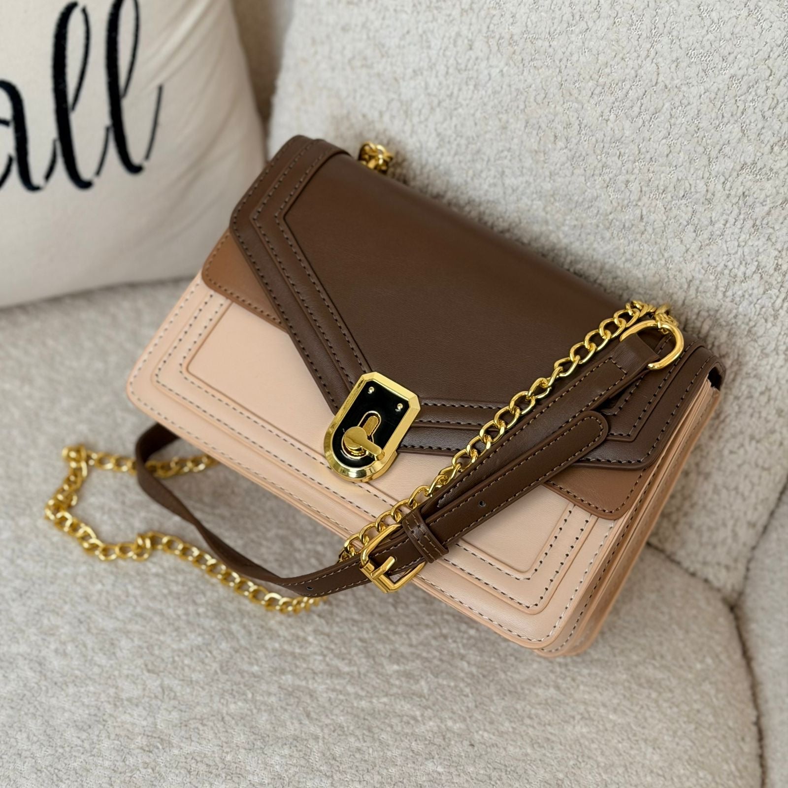 Sac à main chic  marron - hkstore