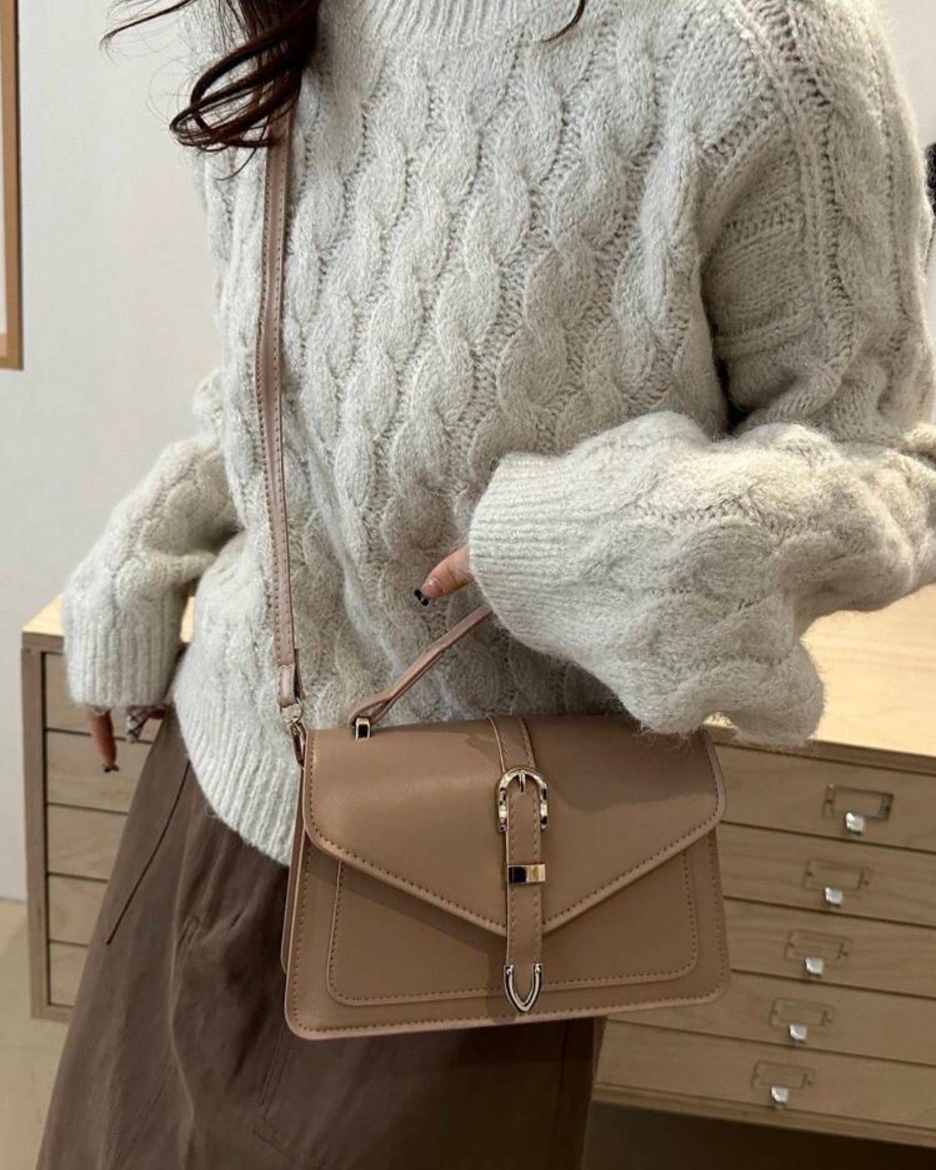 Sac Old Money grège - hkstore
