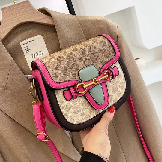 Sac à bandoulière bicolore