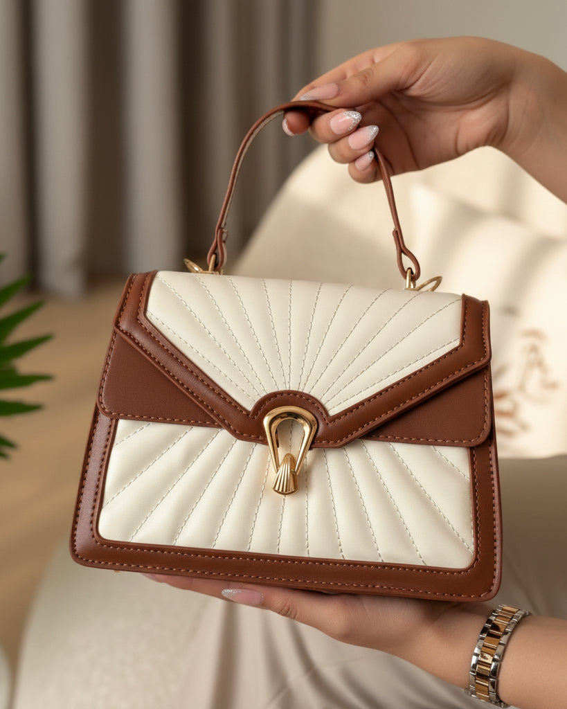 SUN Bag Brown & White - hkstore