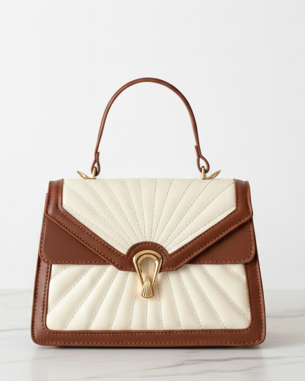 SUN Bag Brown & White