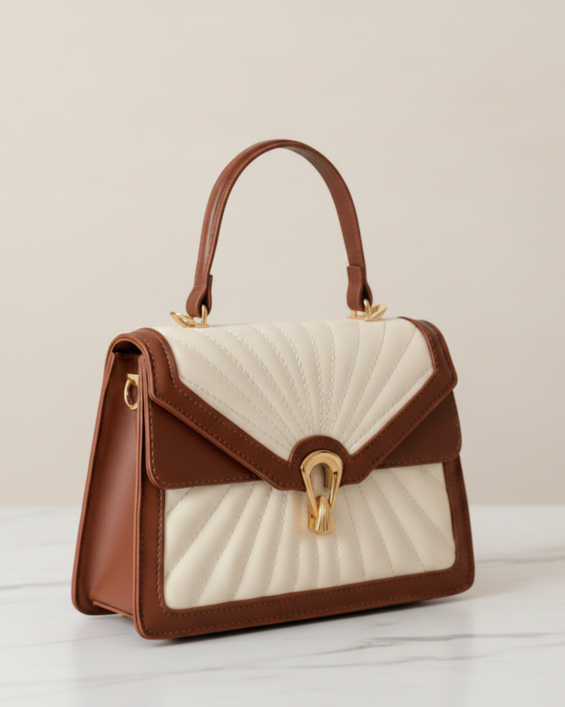 SUN Bag Brown & White