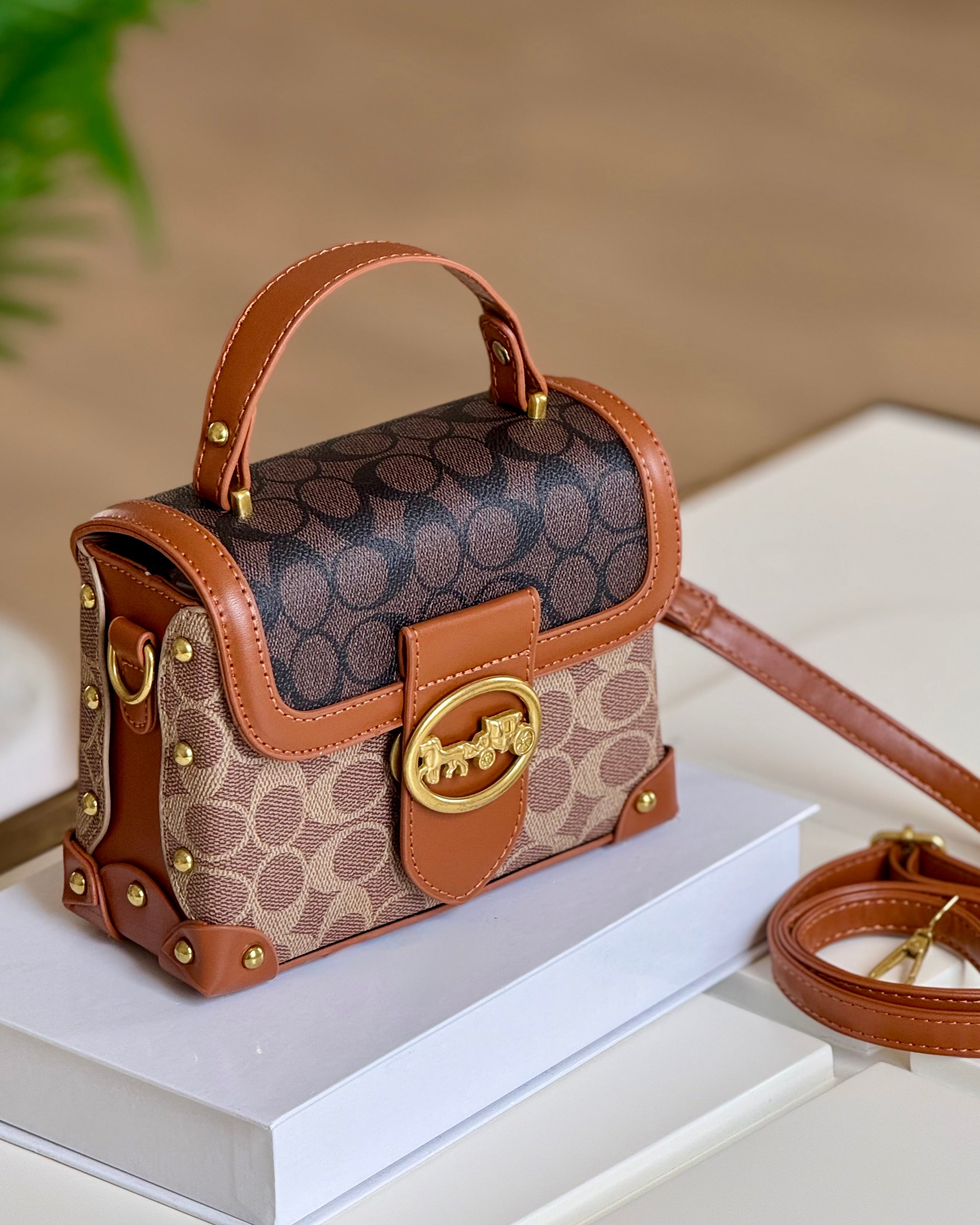 Sac Le Petit Coffret marron - hkstore
