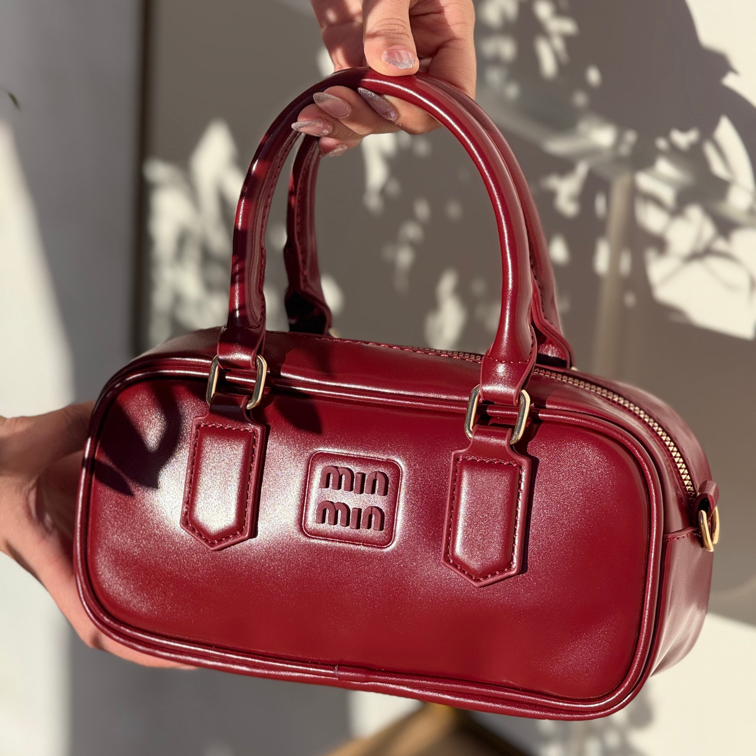 Sac Le Petit Bauletto Burgundy