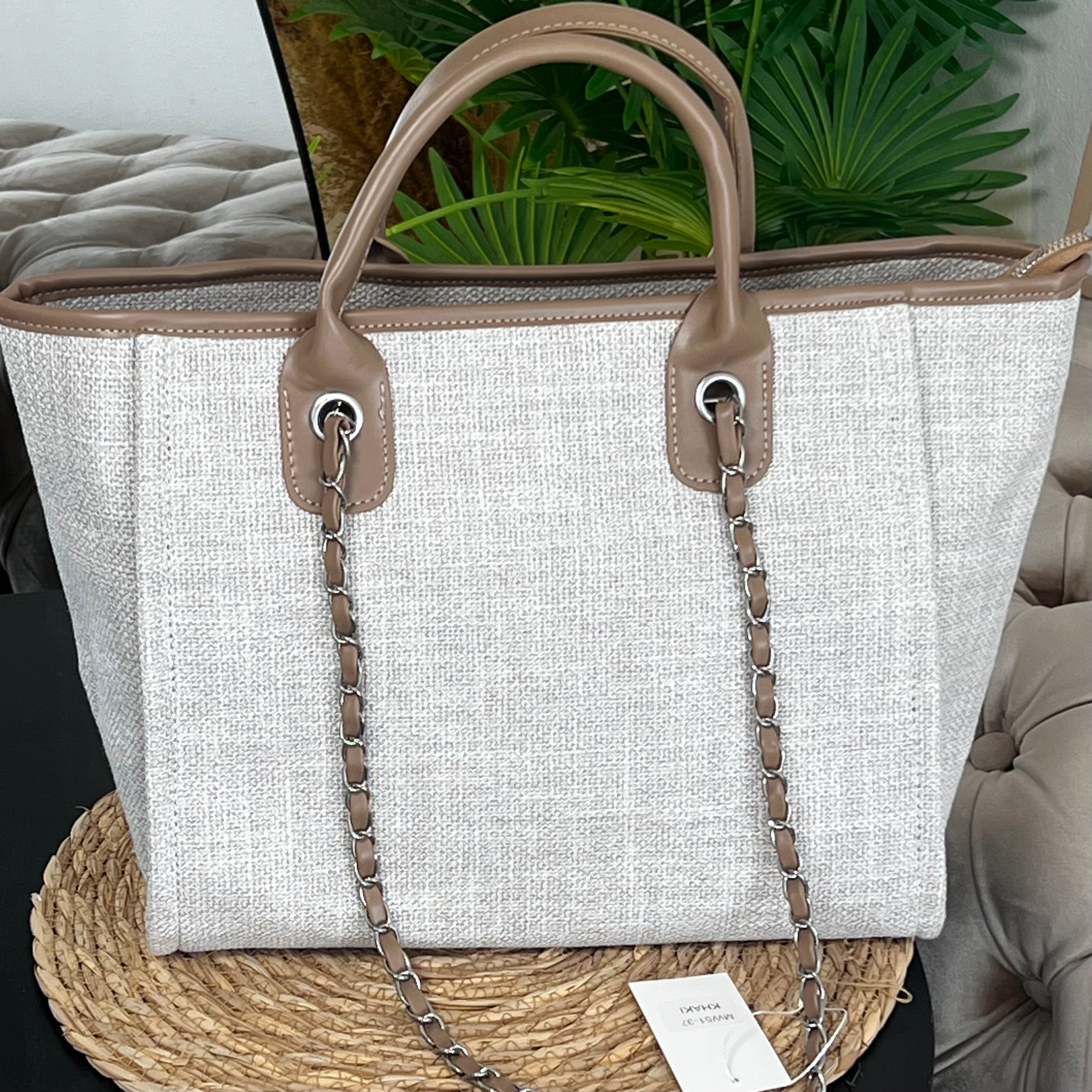 Sac À Bandoulière Beige