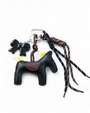 Porte clé cheval 2 noir