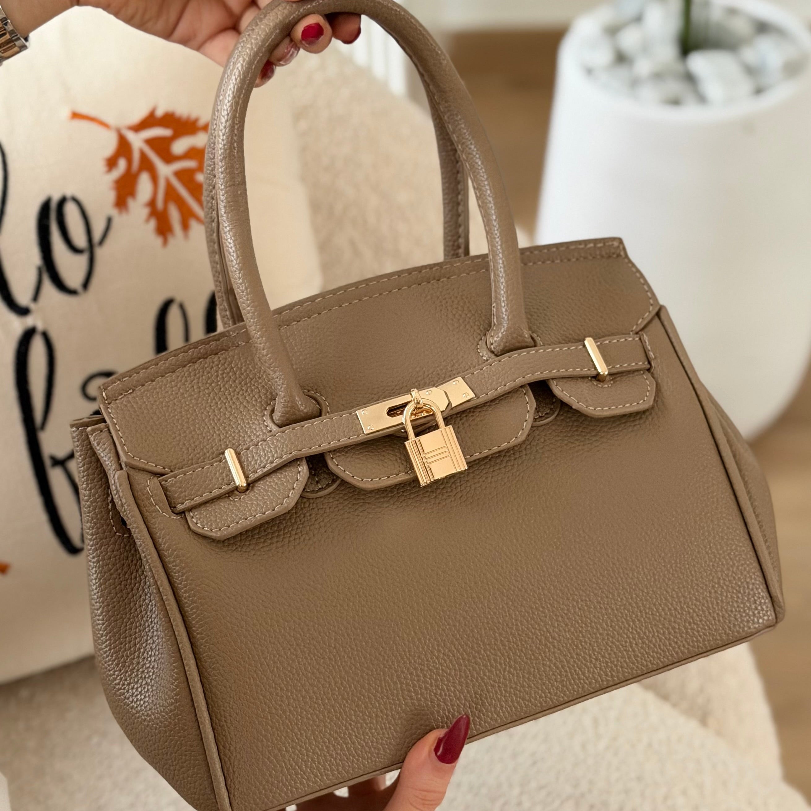 Sac à  main l’iconique Taupe grège