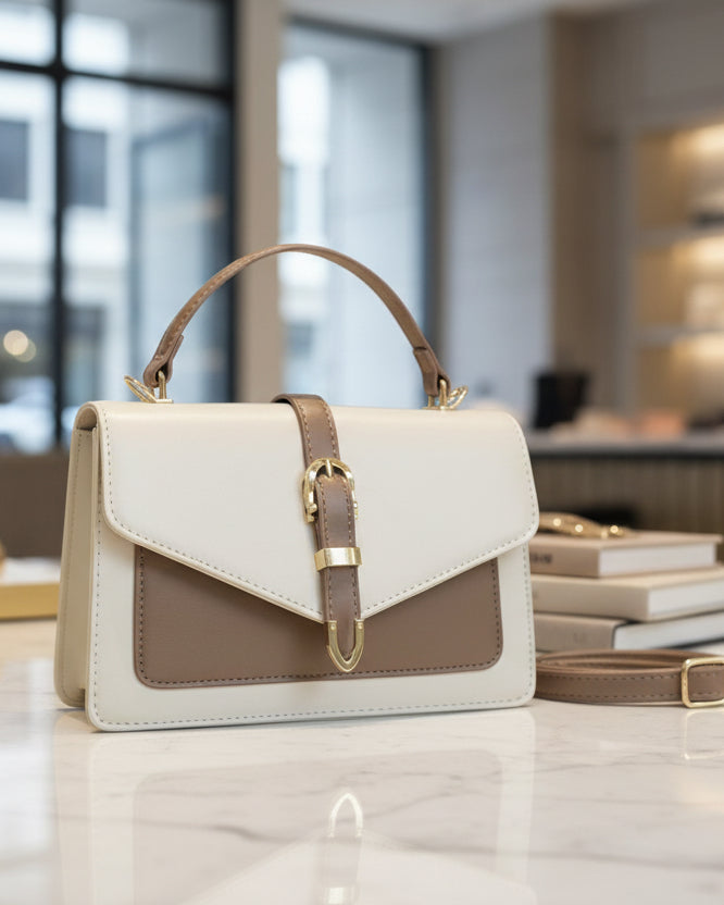 Sac Old Money grège & White - hkstore