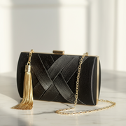 Pochette Soirée Satiné noir - hkstore