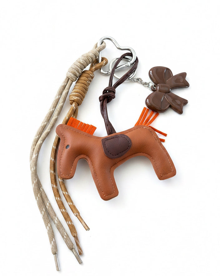 Porte clé cheval 2 camel