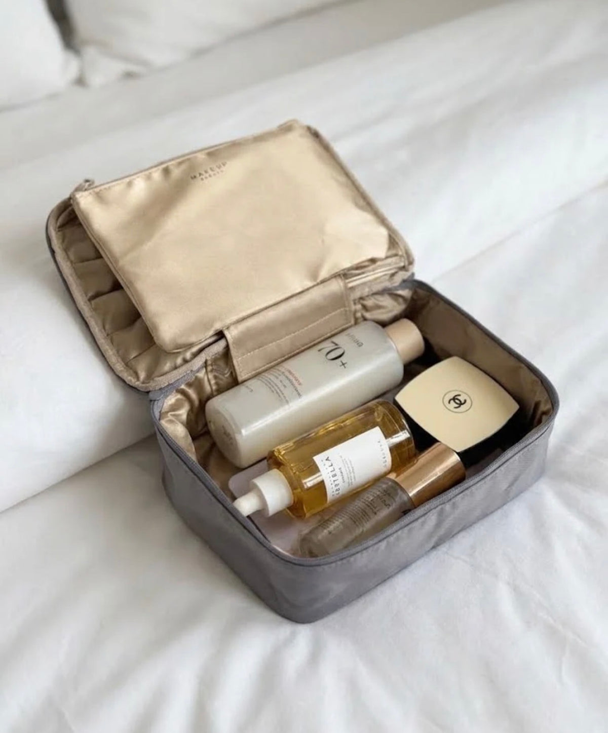 Trousse de Maquillage & pinceaux– Multi-Compartiments