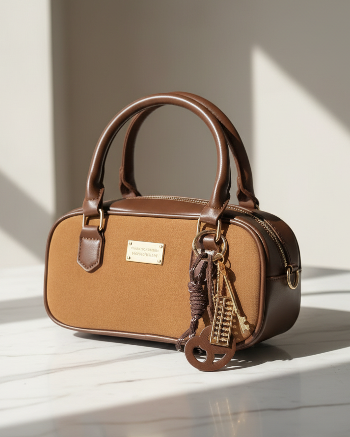 Sac à main lucy Marron