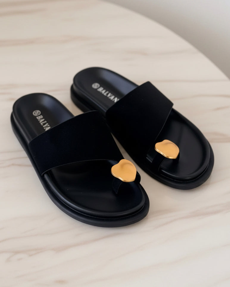 Mules daim Noir