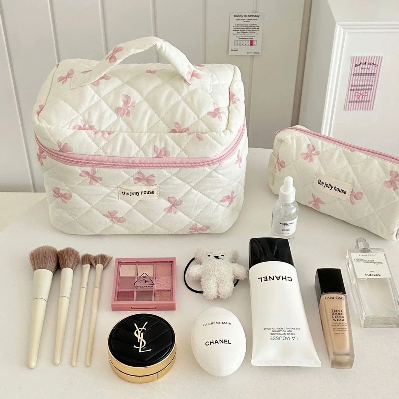 Set de 3 trousses de toilette & maquillage