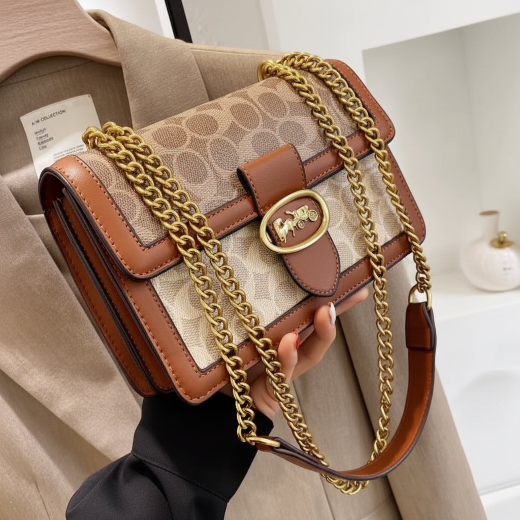 Sac Aura Dorée marron - hkstore