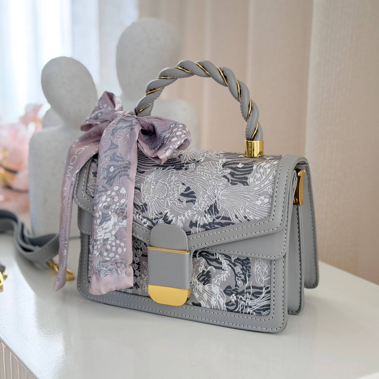 Sac à main flofy gris - hkstore