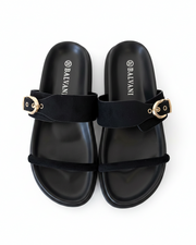 Mules asiatique noir