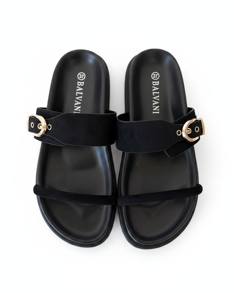 Mules asiatique noir