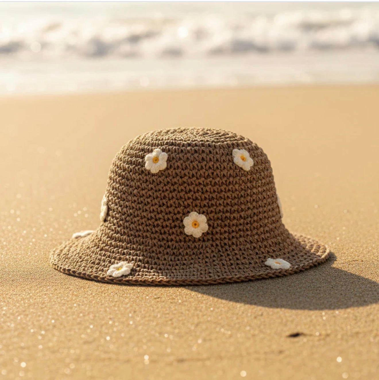 Chapeau cloche à fleurs
