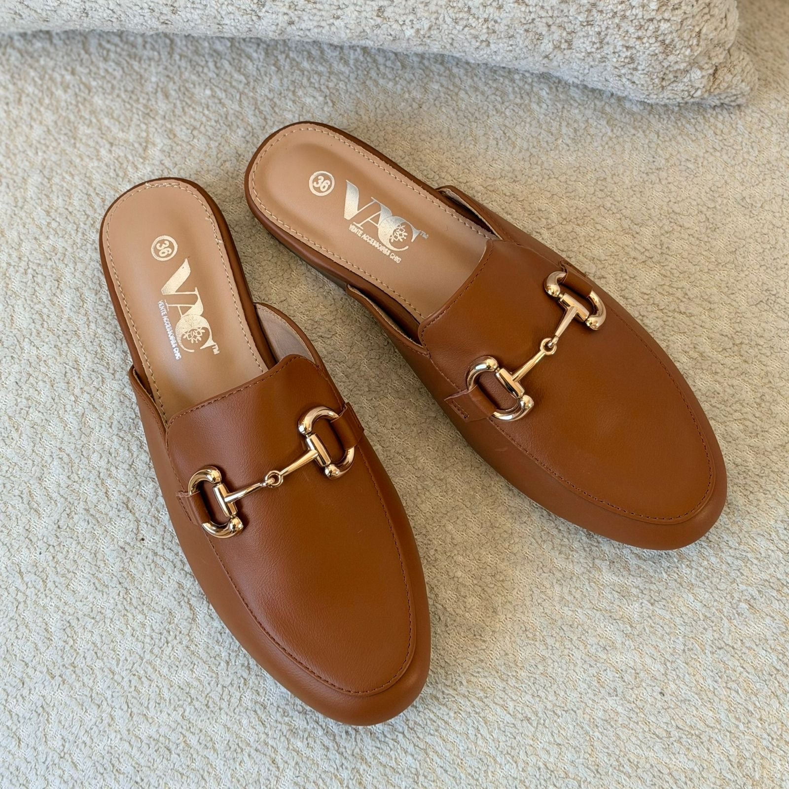 Mules chic gold - hkstore