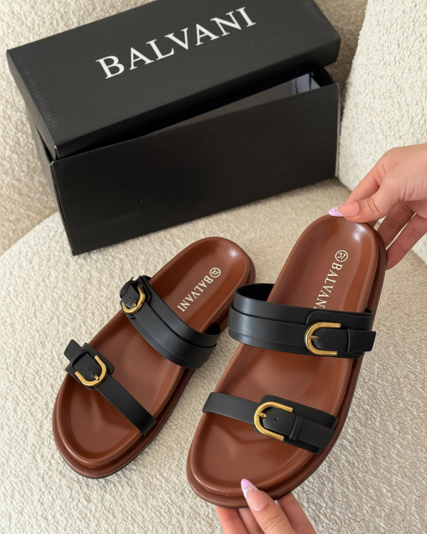 Mules capri style Noir