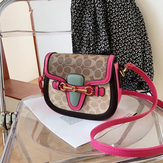 Sac à bandoulière bicolore