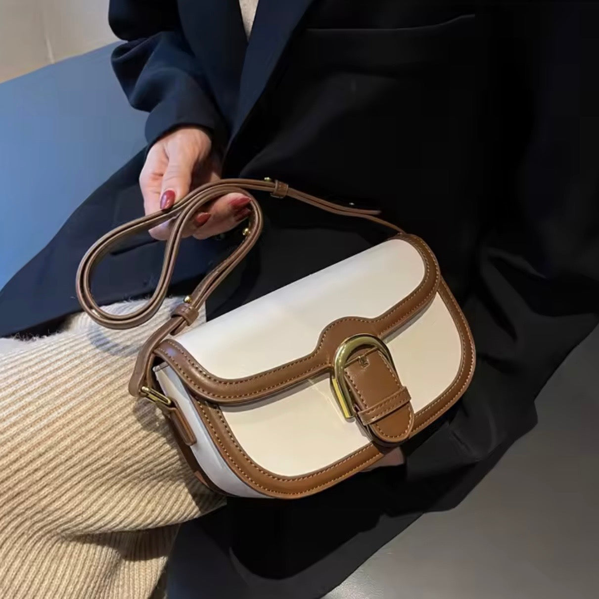 Sac Le Gardenia Marron et blanc - hkstore