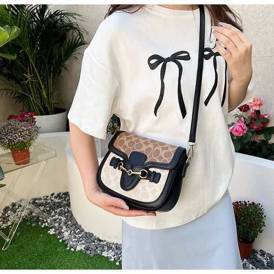 Sac à bandoulière bicolore