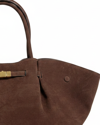 Sac à main Le Sublime Daim Dark Brown