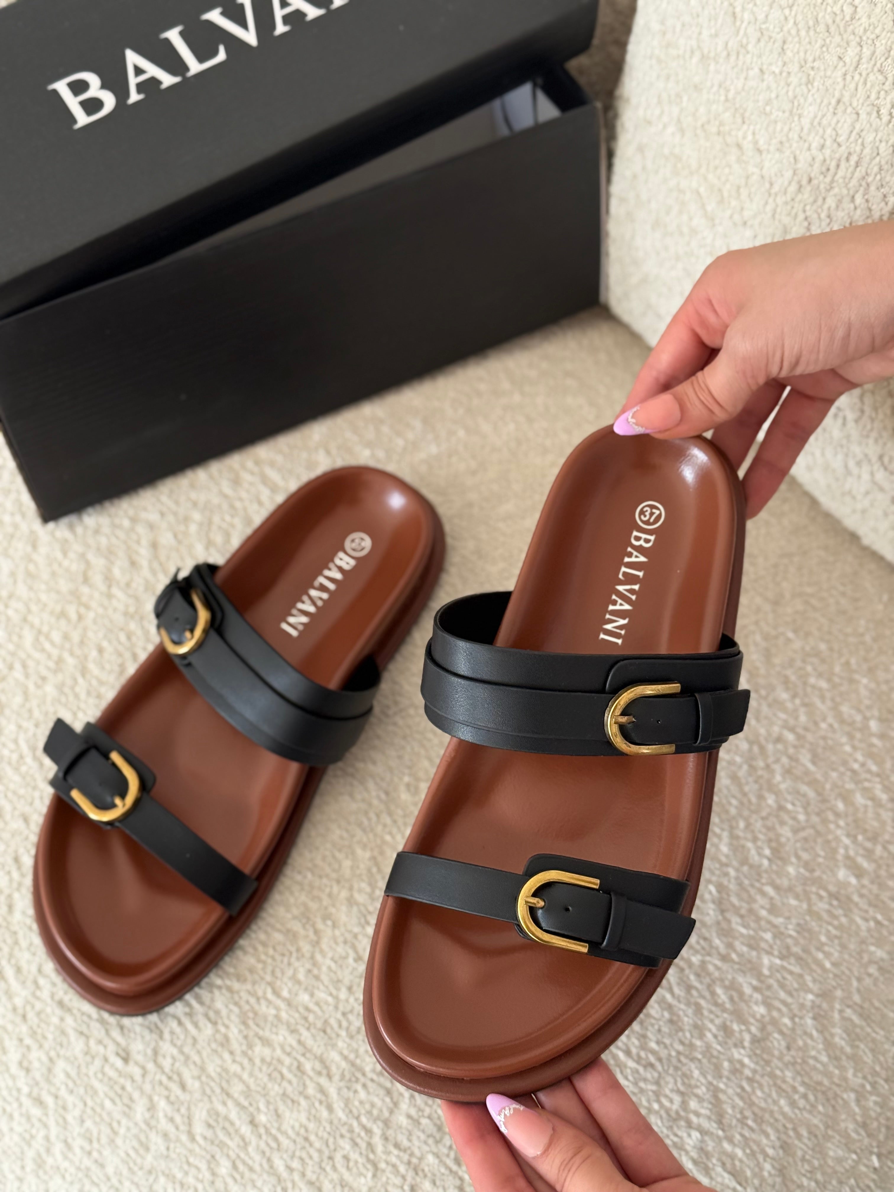 Mules capri style Noir