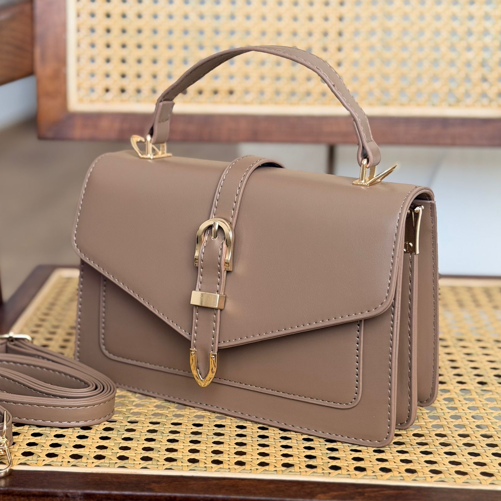 Sac Old Money grège