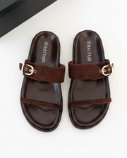 Mules asiatique Marron