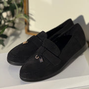 Mocassins velours Noir