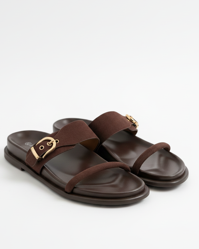 Mules asiatique Marron