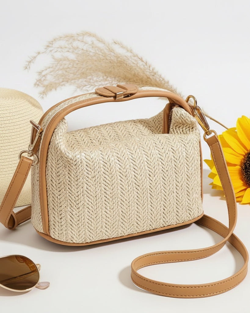 Sac Le Panier de Soie Beige - hkstore