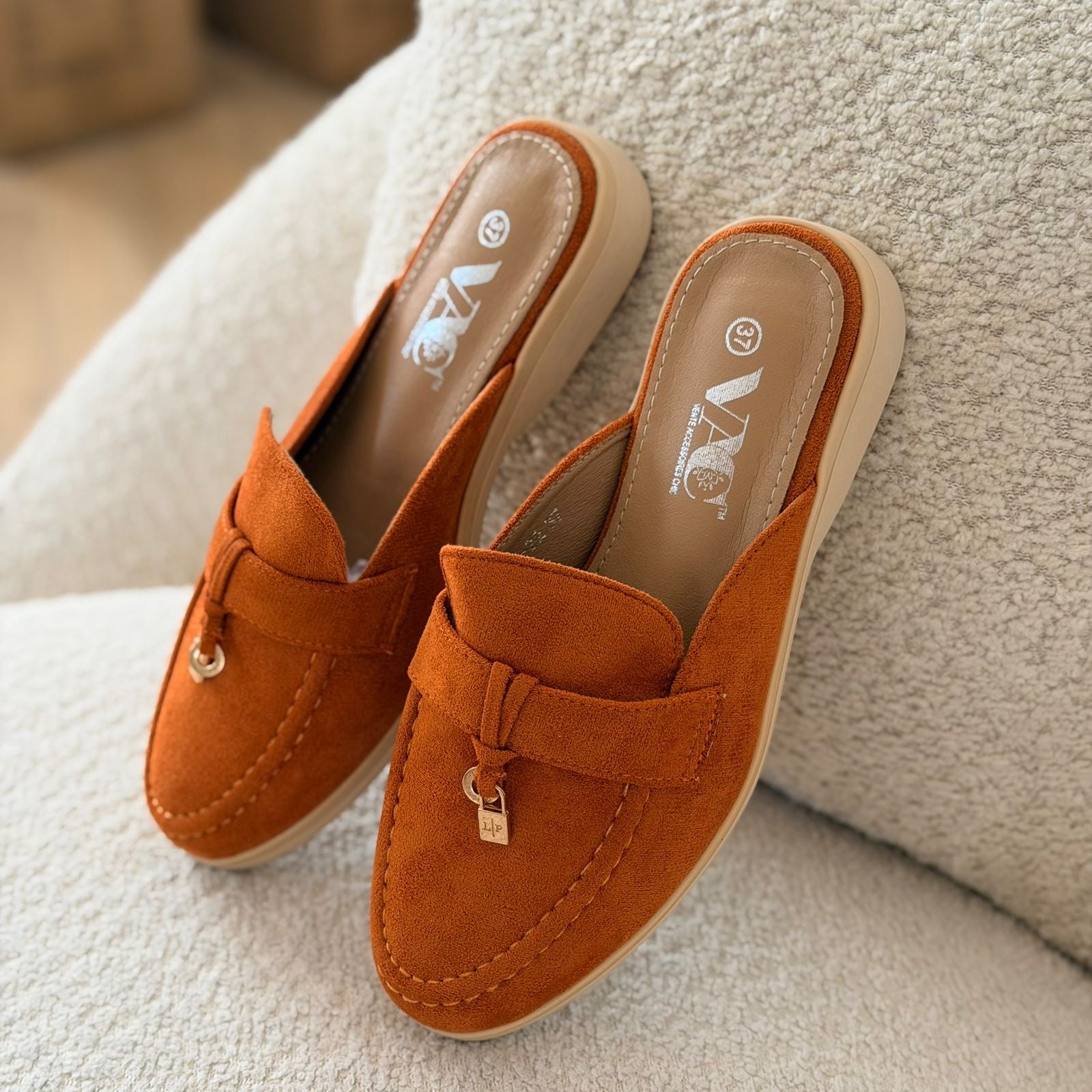 Mules Sahara en velours