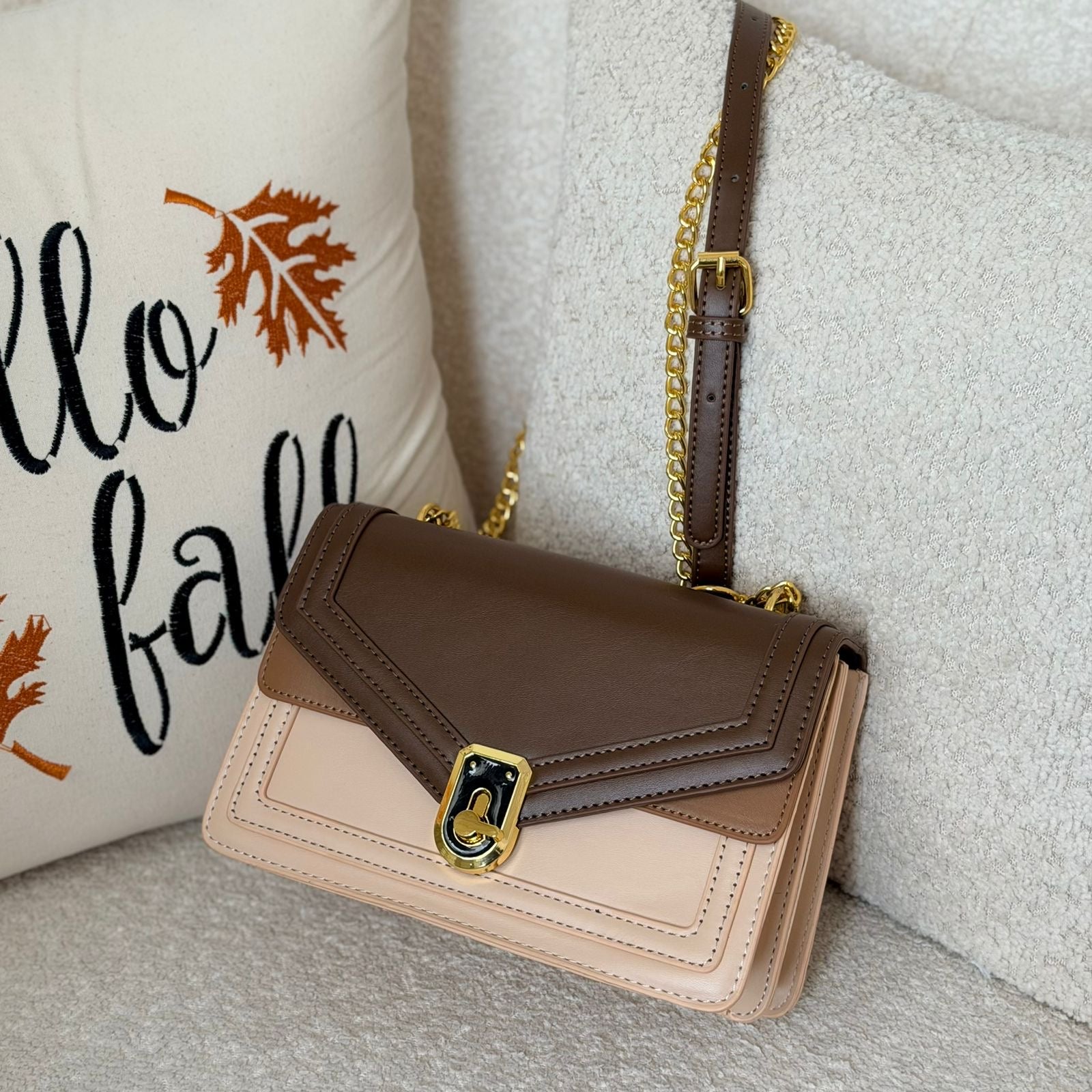 Sac à main chic  marron - hkstore