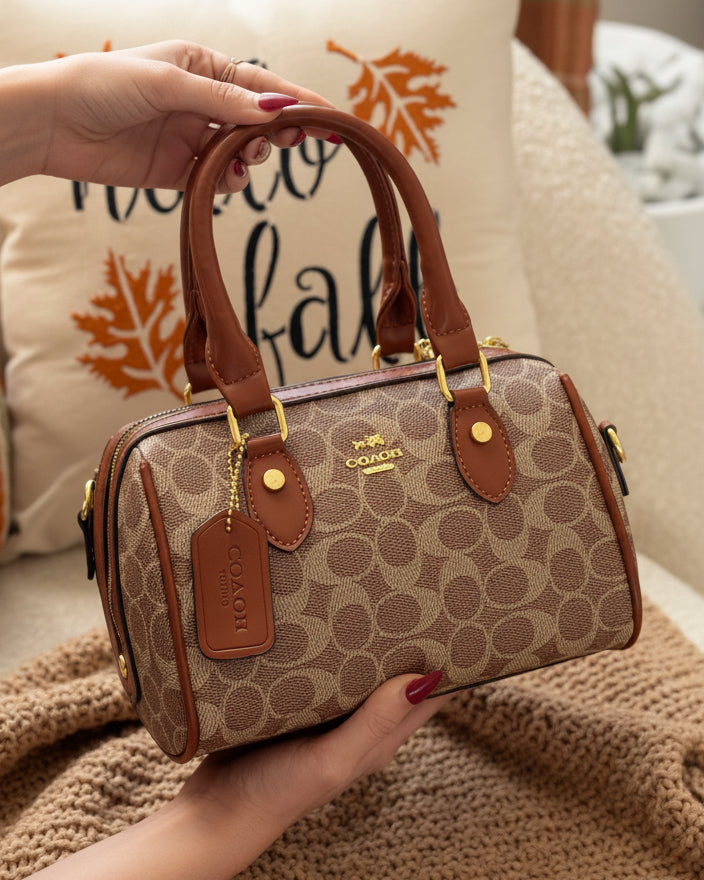 Le Sac Boston Signature marron - hkstore