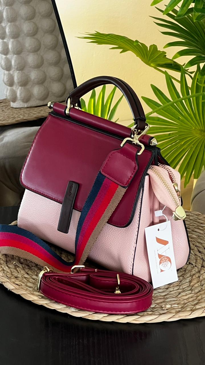 Sac à Double Bandoulière rouge