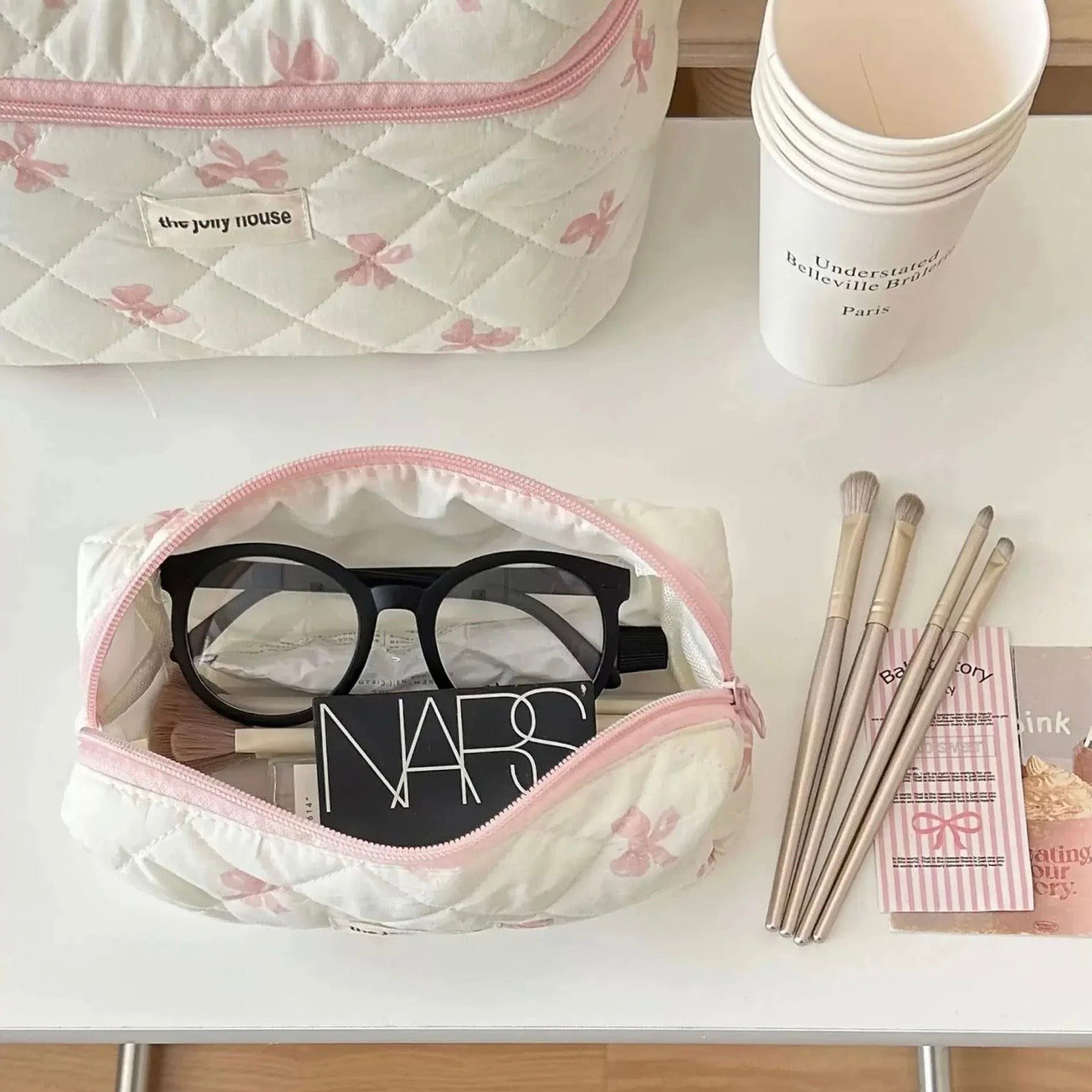 Set de 3 trousses de toilette & maquillage