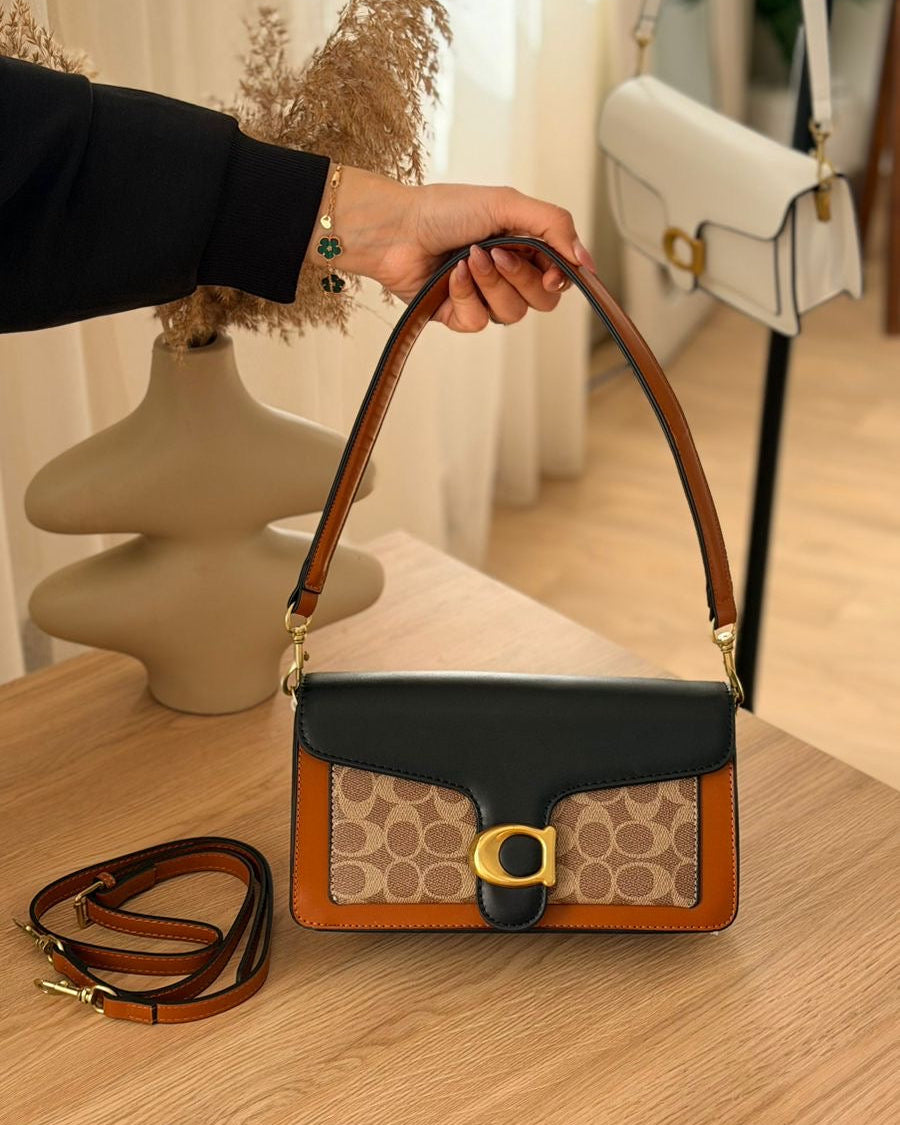 Sac a main croco  marron - hkstore