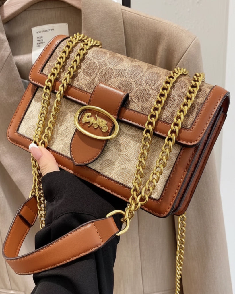 Sac Aura Dorée marron - hkstore